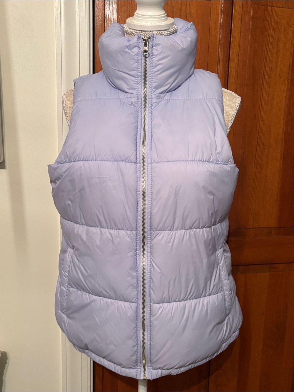 Old Navy Light Lavender Puffer Vest - Women's Sleeveless Jacket